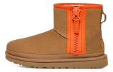 Women's UGG Classic Mini Zipper Tape Logo 'Chestnut'
