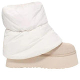 Women's UGG Classic Mini Dipper Puffer Boots 'White Ceramic'