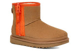Women's UGG Classic Mini Zipper Tape Logo 'Chestnut'